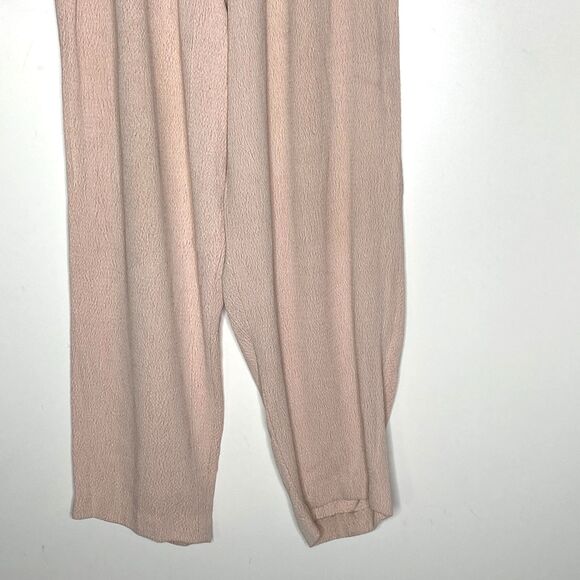 Casablanca Pink High Waist Textured Pant Women's Size Large - Picture 5 of 9